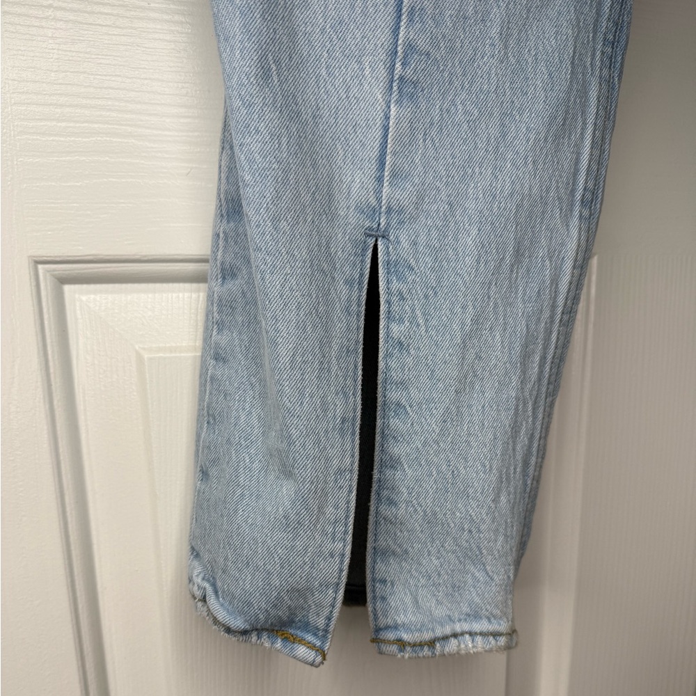 Abercrombie Curve Love 90s Straight Ultra High Rise Jeans w/ Slit - Size 29/8R - Picture 8 of 11